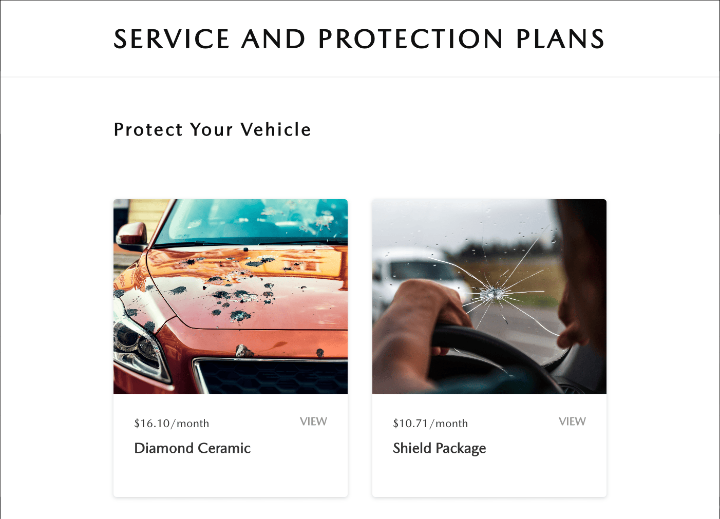 service and protection plans